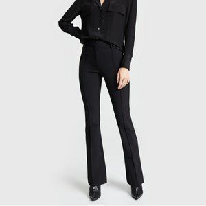 VERONICA BEARD Hibiscus Pintuck Boot-Cut Pants